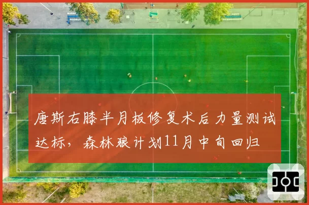 唐斯右膝半月板修复术后力量测试达标，森林狼计划11月中旬回归